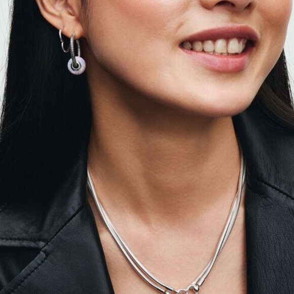 Pandora Friendship Opalescent Double Dangle Charm - Picture 4 of 5